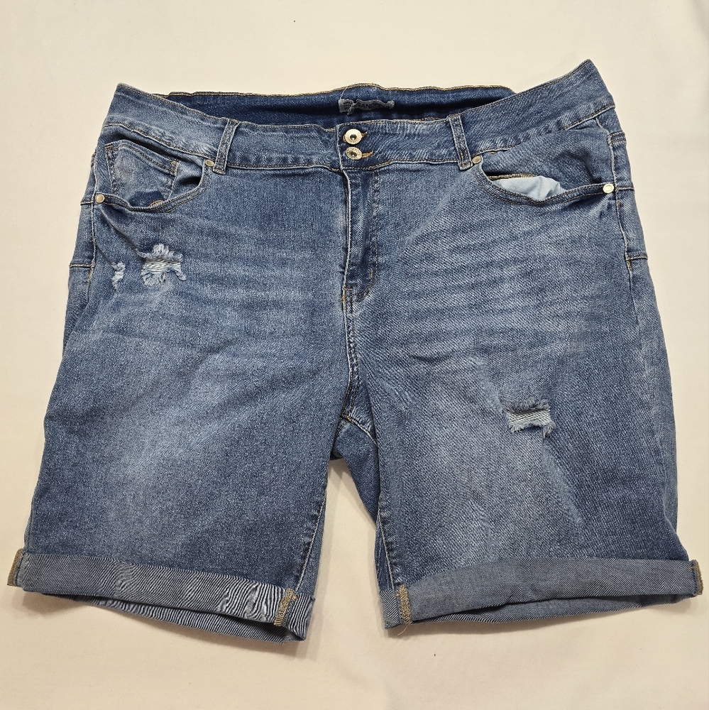 Sandpiper Denim Blue Jean Women's Plus Size 22W Shorts